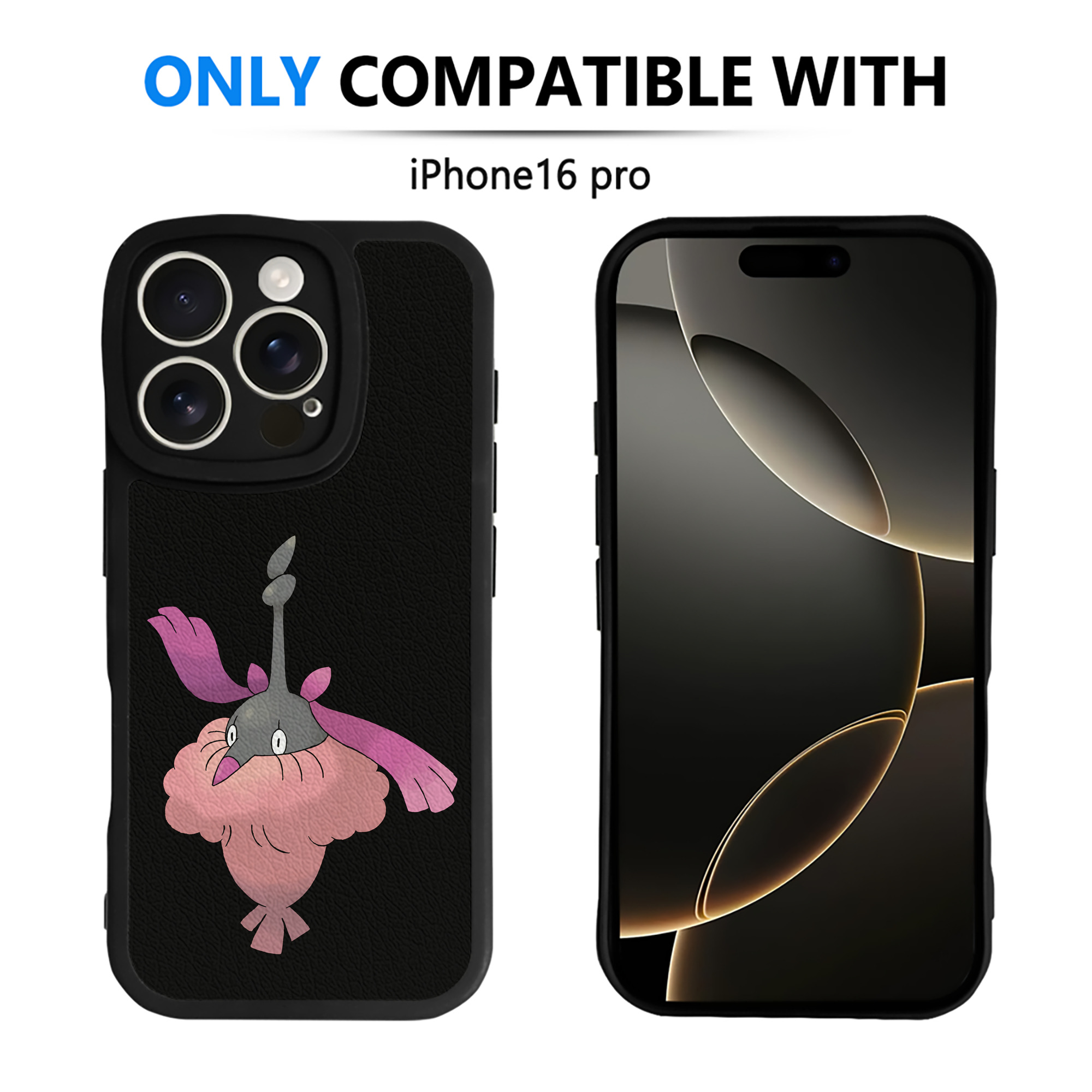 （画像用） ポケットモンスター Pokémon 【iPhone 16シリーズ対応】シリコンスマホケース（レザー調） 材質：シリコン